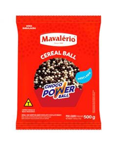 Choco Power Ball Mini Chocolate/Chocolate Branco Mavalerio 500g