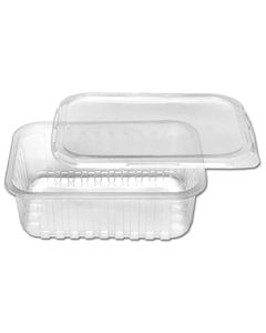 Pote Retangular Com Tampa Prafesta 500ml 24 Unidades