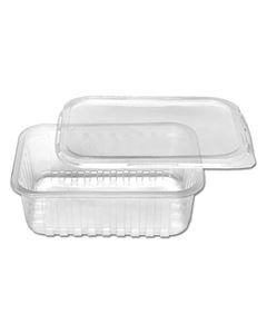 Pote Retangular Com Tampa Prafesta 1000ml 24 Unidades