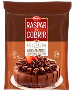 Cobertura Chocolate Meio Amargo Raspar e Cobrir Harald 5kg