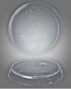 Tampa Transparente Sem Furo PP TPT-300 Copobras 300ml 50 Unidades