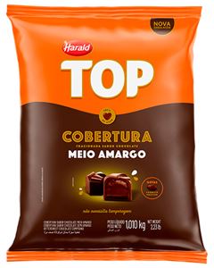 Cobertura Gotas Chocolate Meio Amargo Top Gotas Harald 1,050kg