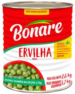 Ervilha Bonare Goiás Verde Lata 1,7kg