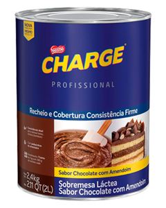 Recheio Cobertura Chocolate/Amendoim Charge Nestle 2,4kg