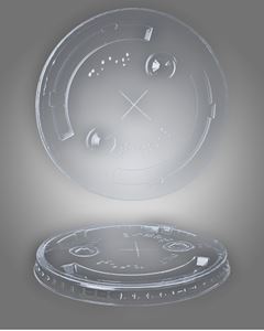 Tampa Transparente Com Furo PP TPT-550 Copobras 500ml 50 Unidades