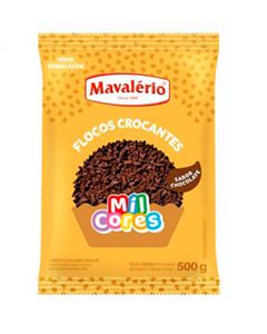 Floco Crocantes Sabor Chocolate Mil Cores Mavalerio 500g