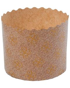Forma Panetone Fiore Ecopack 100g 70mm x 60mm 100 Unidades