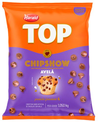 Cobertura Gotas Avelã Chipshow Top Harald 1,01kg
