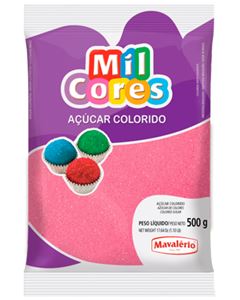 Açúcar Colorido Rosa Mil Cores Mavalerio 500g