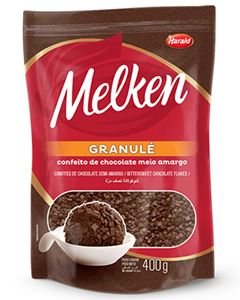 Melken Granule Chocolate Meio Amargo Harald 400g