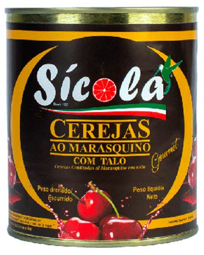 Cereja Marasquino Com Talo Sicola 1,65kg