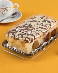 Embalagem Mini Torta / Bolo Fatia Baixa  G 62S Galvanotek Base Preta 200g 150 Unidades