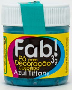 Pó Para Decoração Azul Tiffany Fab 3g