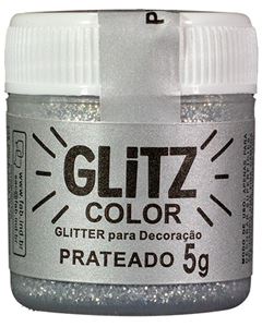 Glitter Para Decoração Prateado Fab 5g
