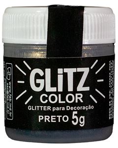 Glitter Para Decoração Preto Fab 5g