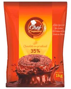 Chocolate Em Pó 35% Chef Confeiteiro 1,005kg