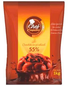 Chocolate Em Pó 55% Chef Confeiteiro 1,005kg