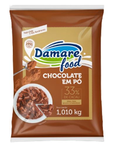 Chocolate Em Pó 33% Damare 1,010kg