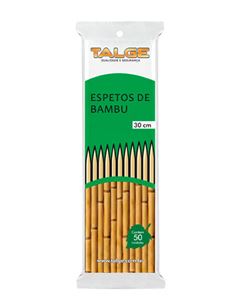 Espetos de Bambu Talge 30cm 50 Un