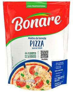 Molho De Tomate Pizza Bonare Goiás Verde 1,7kg