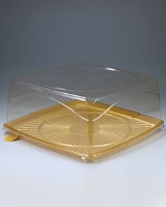 Embalagem Torta Grande G 60Q Dourada Galvanotek 25 Unidades