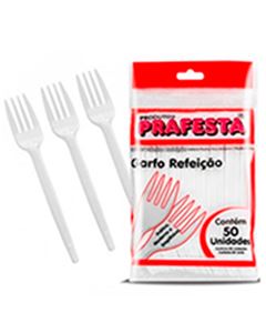 Garfo Refeição Crista Prafesta 50 Unidades