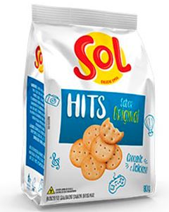 Biscoito Salgado Sol Hits Sabor Original 80g