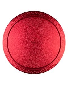 Cakeboard Redondo Vermelho 15cm 10 unidades