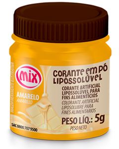 Corante em Pó Lipossolúvel Amarelo Mix 5g