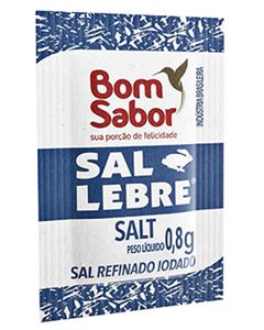 Sal Marinho Refinado Lebre Sache 1000x0,8g