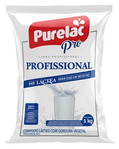 Composto Lácteo Com Gordura Vegeral Profissional em Pó Purelac 1kg