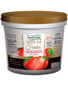 Pasta de Frutas Morango Bom Principio balde 2,5kg