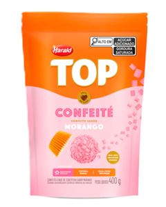 Confeité Sabor Morango Top Harald 400g