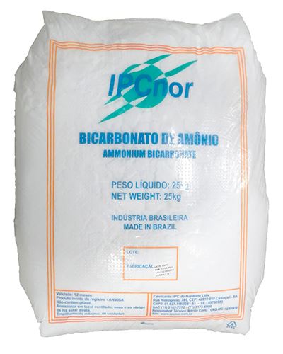 Bicarbonato de Amônio IPC 25kg