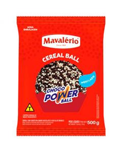 Choco Power Ball Micro Chocolate/Chocolate Branco Mavalerio 500g